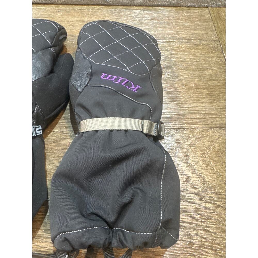 KLIM Women’s Allure Snowmobile Gore-Tex Mittens XL Black/Purple - Picture 4 of 10